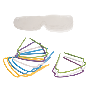 Einwegbrille mit Bügeln und Folien