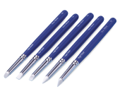TOPDENT Silicone Brushes – Set mit 5 Stück, weiß-weich